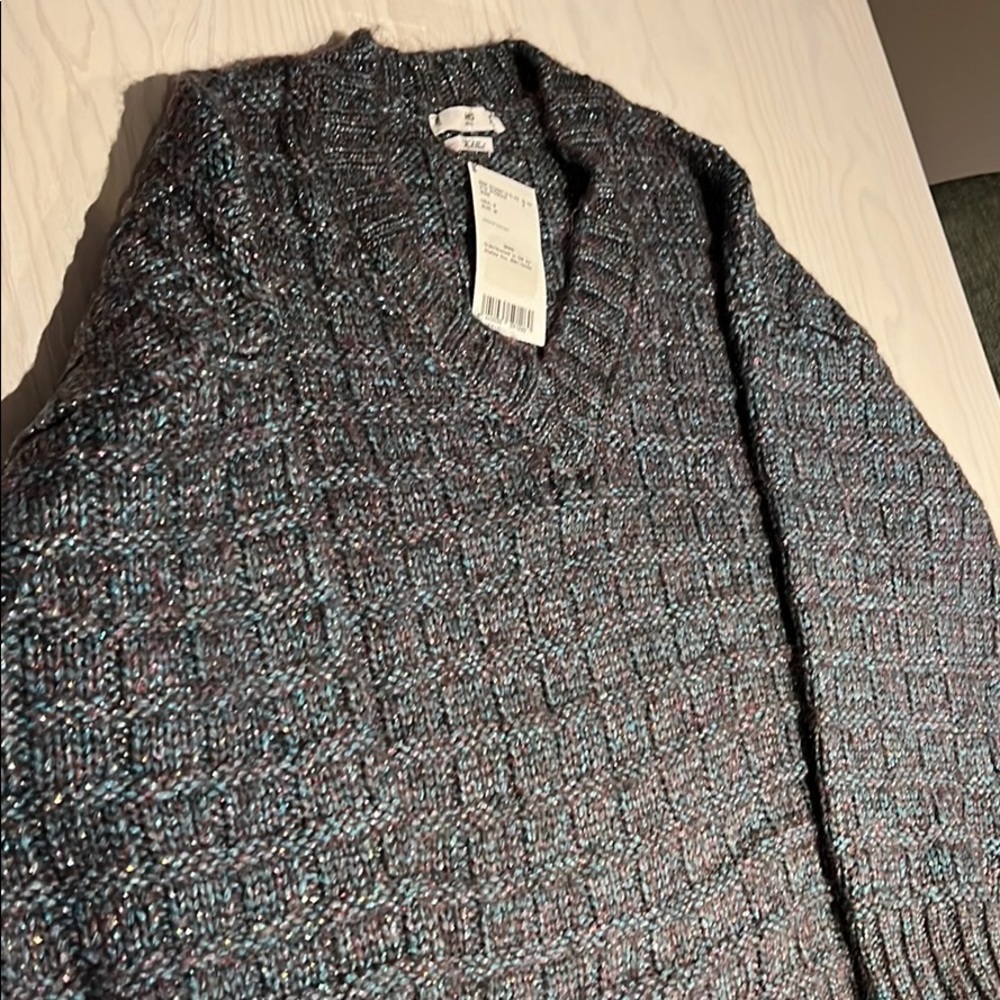 NWT Mango V Neck Sweater Wool Oversized Small